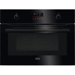 AEG KMK565060B 60cm Built In Combi Microwave For Tall Housing - BLACK