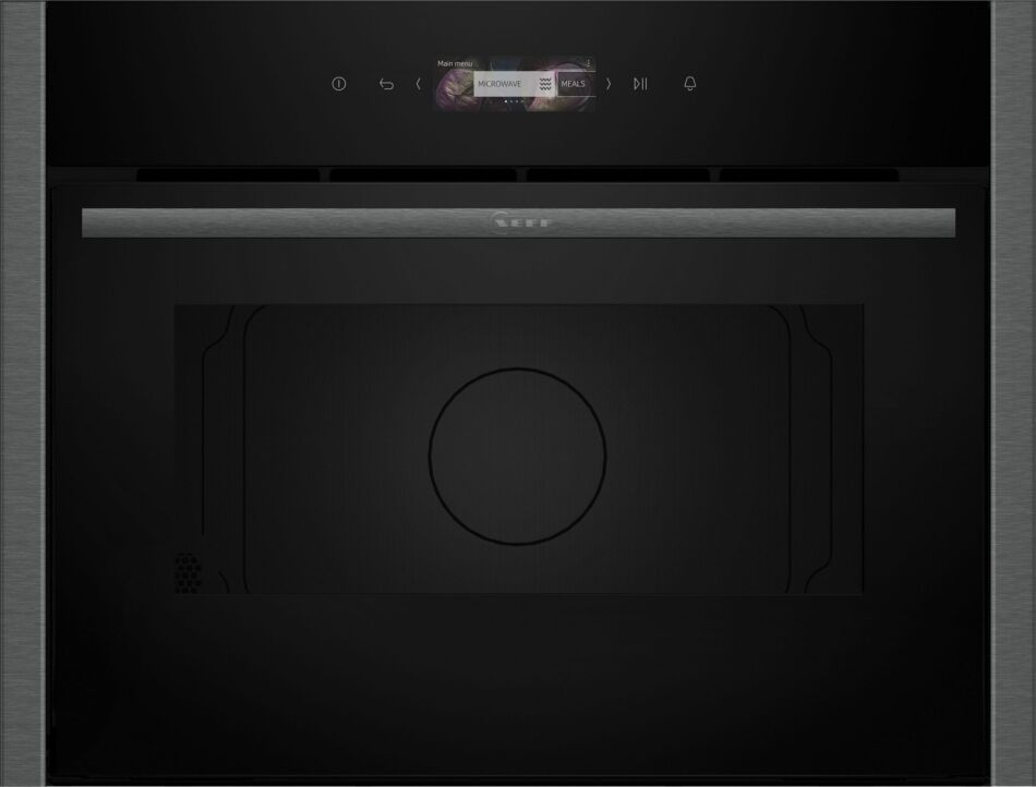 Neff C24GR3XG1B N70 Built In Microwave & Grill For Tall Housing - GRAPHITE