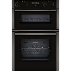 Neff U2ACM7HG0B N50 Pyrolytic CircoTherm Built In Double Oven - GRAPHITE