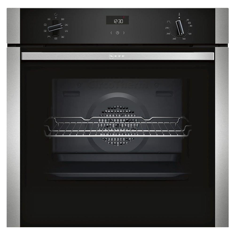 Neff B1ACE4HN0B N50 CircoTherm Multifunction Single Oven - STAINLESS STEEL