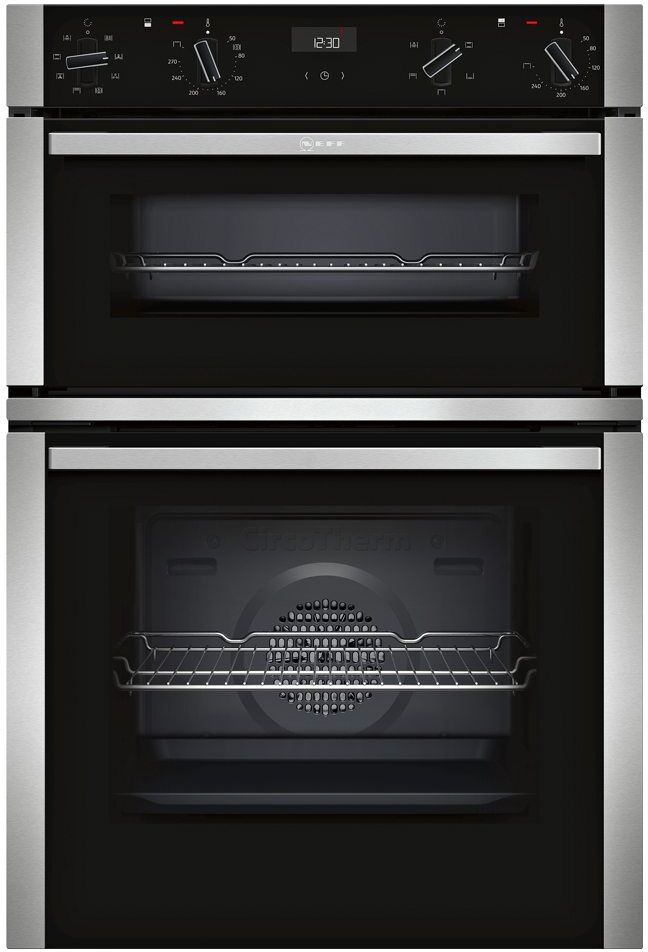 Neff U1ACE2HN0B N50 CircoTherm Built In Double Oven - STAINLESS STEEL