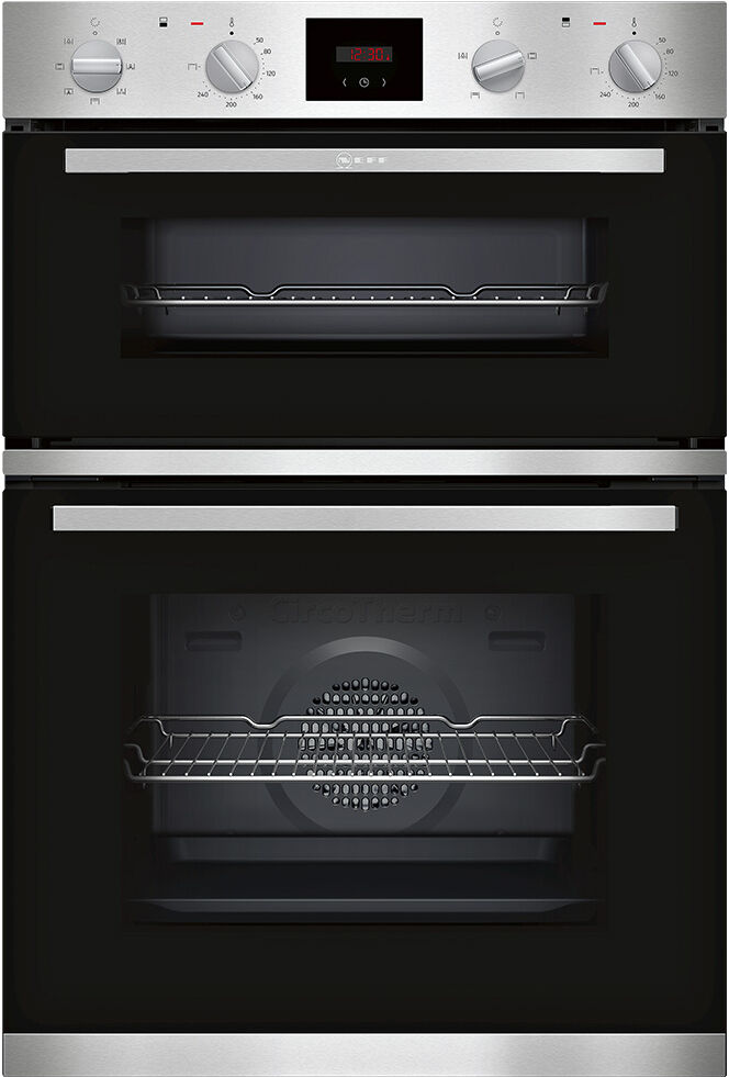 Neff U1GCC0AN0B N30 CircoTherm Built In Double Oven - STAINLESS STEEL