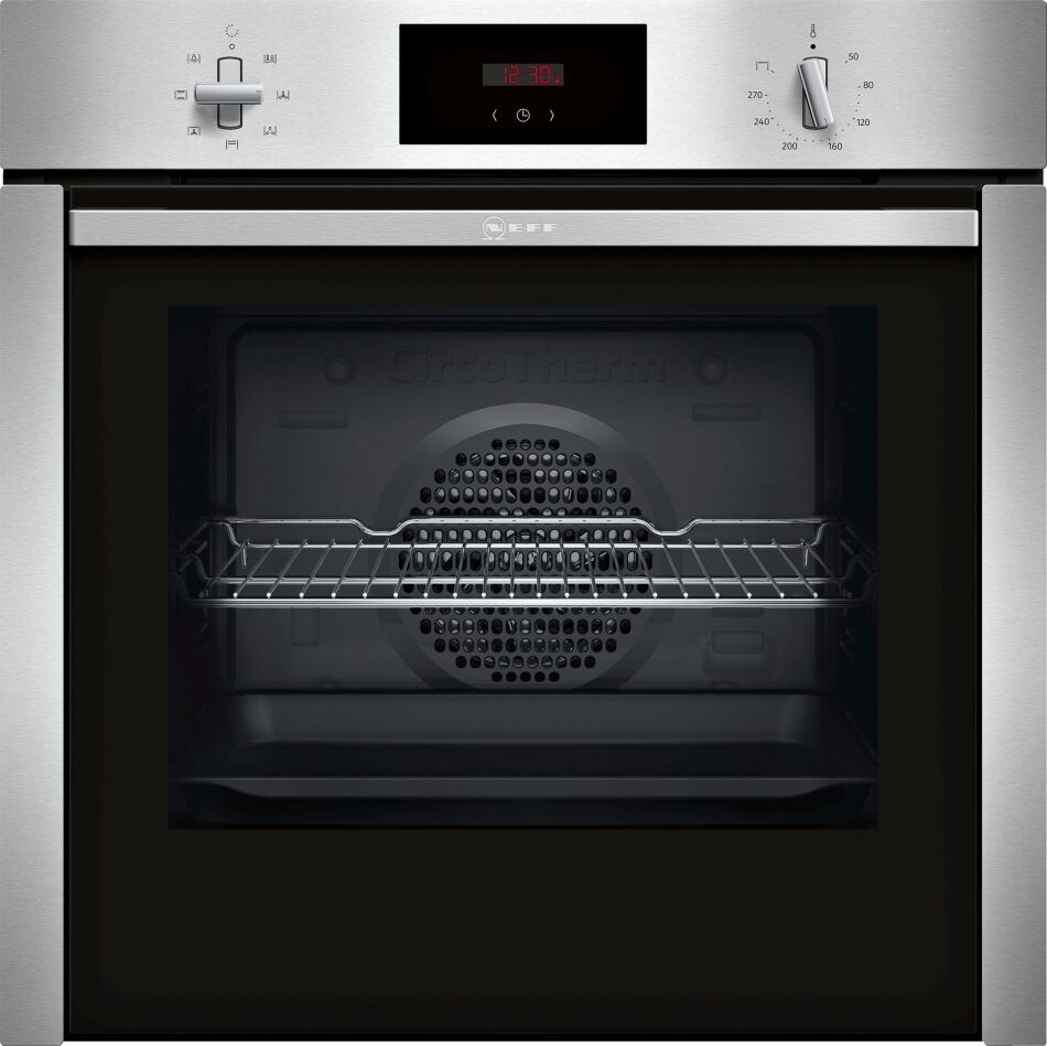 Neff B3CCC0AN0B N30 Slide & Hide CircoTherm Single Oven - STAINLESS STEEL