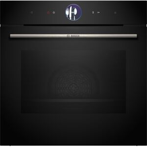 Bosch HRG7764B1B Series 8 Pyrolytic Multifunction Steam Single Oven - BLACK