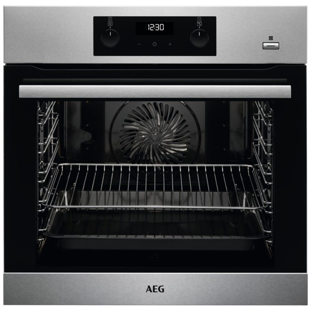 AEG BES355010M SteamBake Multifunction Single Oven - STAINLESS STEEL