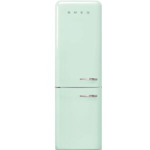 Smeg FAB32LPG5UK 60cm Retro Frost Free Fridge Freezer Left Hand Hinge - PASTEL GREEN