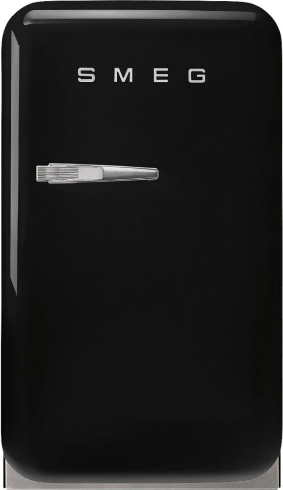 Smeg FAB5RBL5 Retro Mini Bar Fridge Right Hand Hinge - BLACK