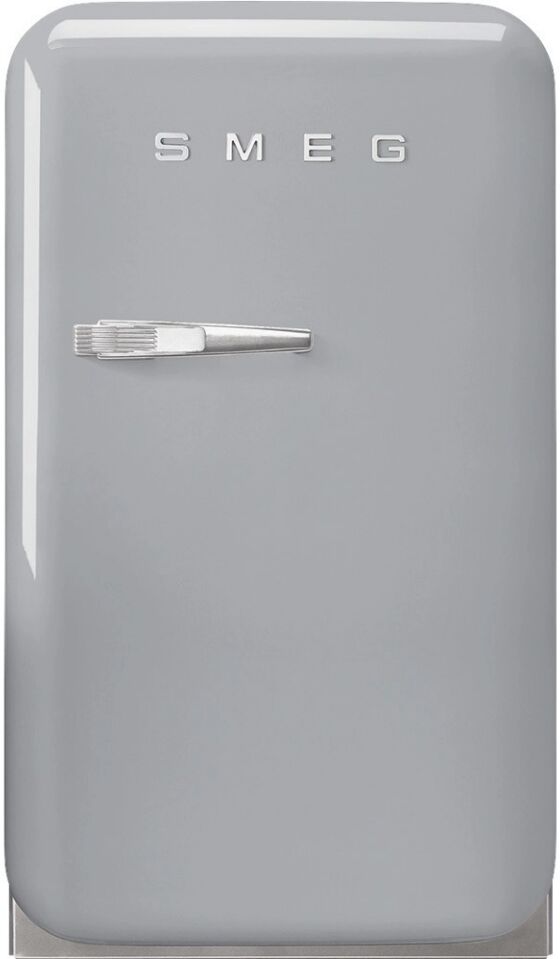 Smeg FAB5RSV5 Retro Mini Bar Fridge Right Hand Hinge - SILVER