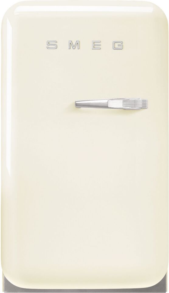 Smeg FAB5LCR5 Retro Mini Bar Fridge Left Hand Hinge - CREAM