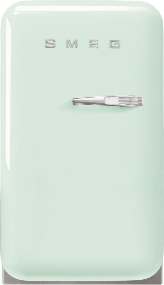 Smeg FAB5LPG5 Retro Mini Bar Fridge Left Hand Hinge - PASTEL GREEN