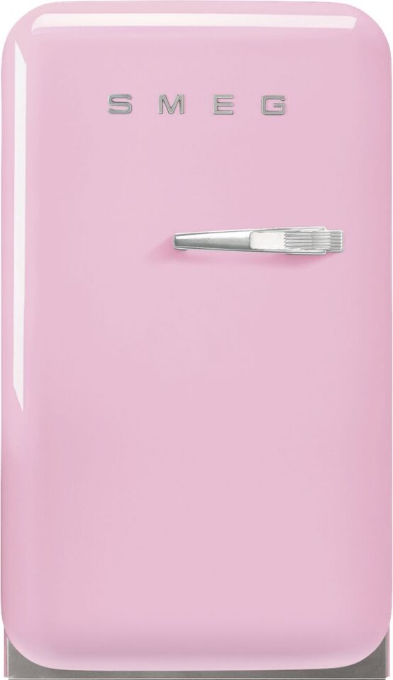 Smeg FAB5LPK5 Retro Mini Bar Fridge Left Hand Hinge - PINK