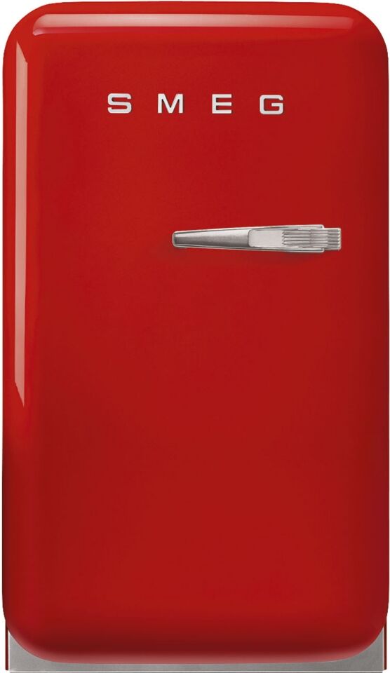 Smeg FAB5LRD5 Retro Mini Bar Fridge Left Hand Hinge - RED