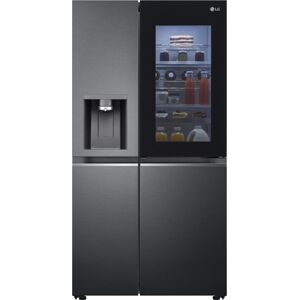 LG GSXV91MCAE Door In Door Instaview American Fridge Freezer With Ice & Water Non Plumbed - BLACK STEEL