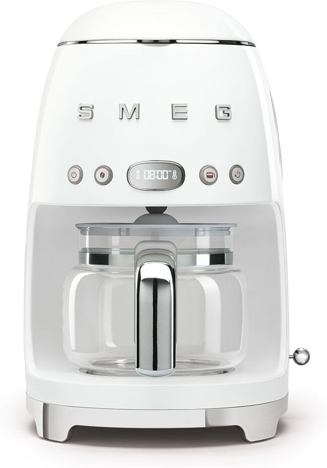 Smeg DCF02WHUK Freestanding Retro Drip Filter Coffee Machine - WHITE