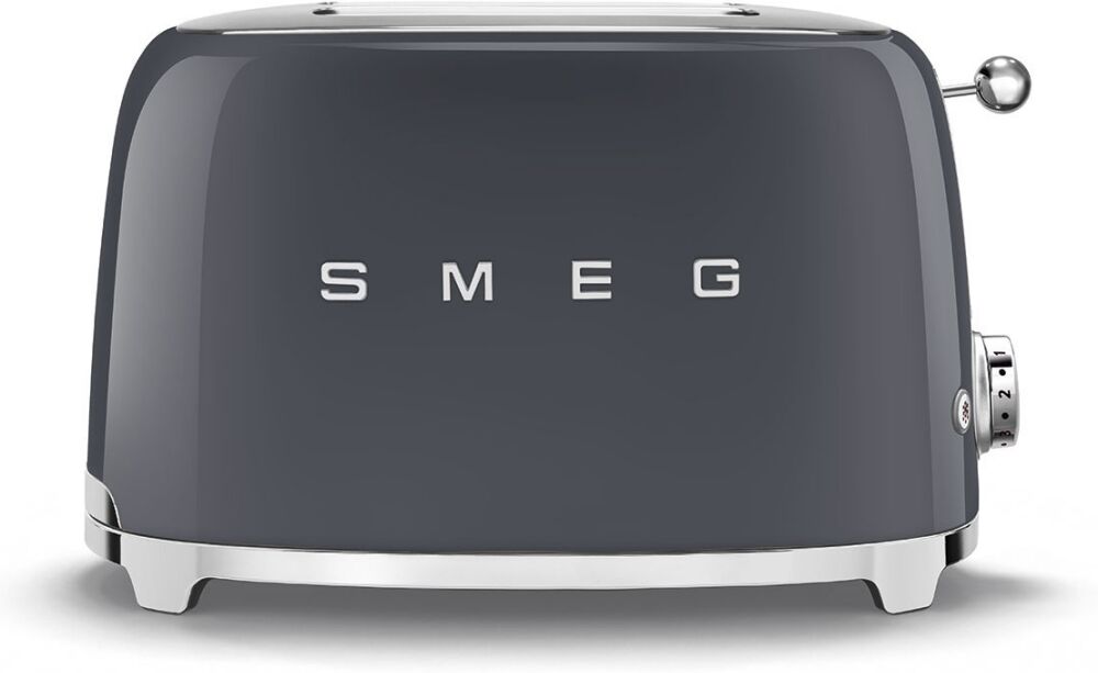 Smeg TSF01GRUK Retro 2 Slice Toaster - SLATE GREY