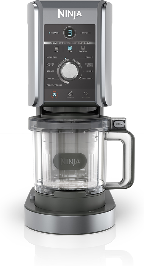 Ninja NC501UK CREAMi Deluxe 10-in-1 Ice Cream and Frozen Drink Maker - SILVER