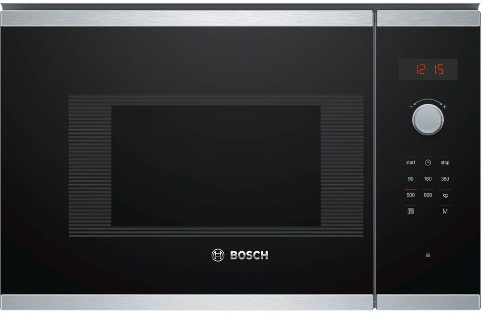 Bosch BFL523MS0B Series 4 Built In Microwave For Wall Unit - STAINLESS STEEL