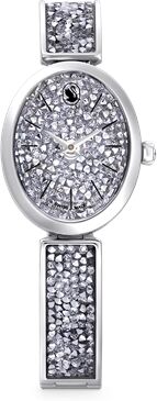 Swarovski Crystal Rock Stainless Steel Crystal Oval Watch