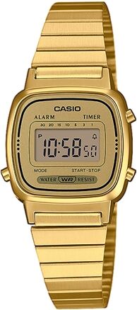 Casio Vintage LA670WEGA-9EF Gold Stainless Steel Bracelet Digital Watch