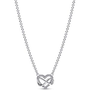 Pandora Sparkling Infinity Heart Necklace