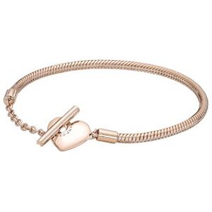 Pandora Moments Rose Gold Heart T-Bar Bracelet - 20cm