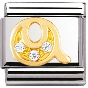 Nomination Cubic Zirconia Q Charm - Stainless Steel Nomination Cubic Zirconia Q Charm - Stainless Steel