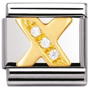 Nomination Cubic Zirconia X Charm - Stainless Steel Nomination Cubic Zirconia X Charm - Stainless Steel