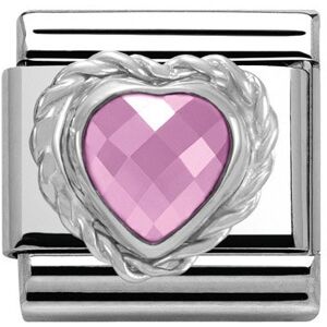 Nomination Pink Crystal Heart Charm Nomination Pink Crystal Heart Charm