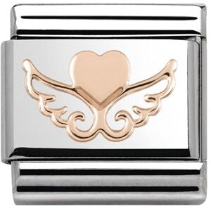 Nomination Rose Gold Heart On Wings Charm Nomination Rose Gold Heart On Wings Charm
