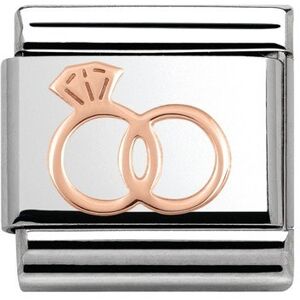 Nomination Rose Gold Wedding Rings Charm Nomination Rose Gold Wedding Rings Charm