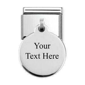 Nomination Silver Circle Engraving Charm Nomination Silver Circle Engraving Charm