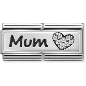 Nomination Silver Mum Double Plate Charm Nomination Silver Mum Double Plate Charm
