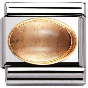 Nomination Oval Citrine Charm - Stainless Steel Nomination Oval Citrine Charm - Stainless Steel