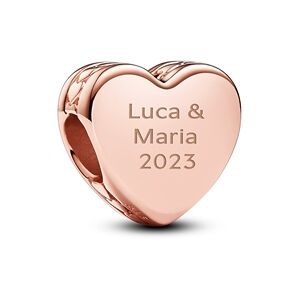 Pandora Engraving Heart Charm - Rose Gold Pandora Engraving Heart Charm - Rose Gold