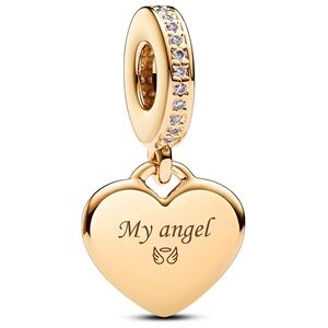 Pandora Engraving Heart Drop Charm - Gold Pandora Engraving Heart Drop Charm - Gold