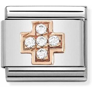 Nomination Rose Gold Crystal Cross Charm Nomination Rose Gold Crystal Cross Charm