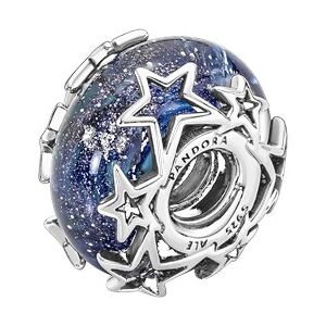Pandora Galaxy Blue & Star Murano Charm Pandora Galaxy Blue & Star Murano Charm