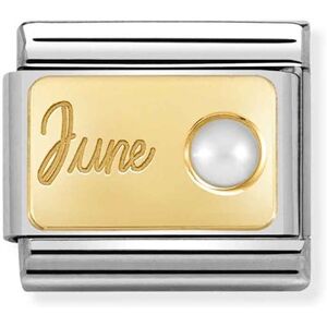 Nomination June Pearl Birthstone Charm Nomination June Pearl Birthstone Charm