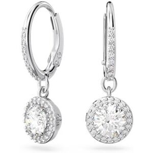 Swarovski Constella Silver Halo Drop Earrings Swarovski Constella Silver Halo Drop Earrings