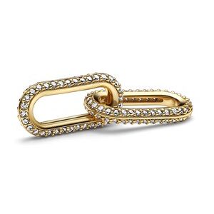 Pandora Me Gold Crystal Styling Double Link Charm Pandora Me Gold Crystal Styling Double Link Charm