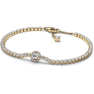 Pandora Gold Sparkling Halo Tennis Bracelet - 18cm Pandora Gold Sparkling Halo Tennis Bracelet - 18cm