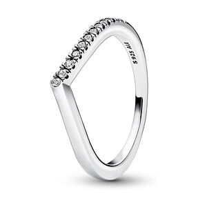 Pandora Silver Wish Half Sparkling Ring - 50 Pandora Silver Wish Half Sparkling Ring - 50