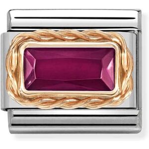 Nomination Rose Gold Red Baguette Crystal Charm Nomination Rose Gold Red Baguette Crystal Charm