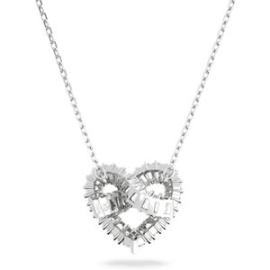 Swarovski Matrix Silver Heart Necklace - Silver Swarovski Matrix Silver Heart Necklace - Silver