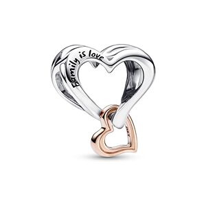 Pandora Two-tone Openwork Infinity Heart Charm Pandora Two-tone Openwork Infinity Heart Charm