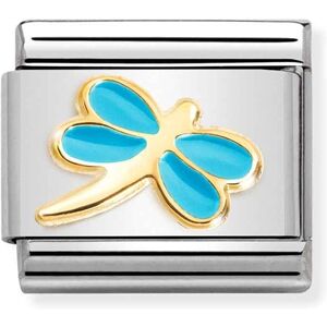 Nomination Turquoise Dragonfly Charm - Stainless Steel Nomination Turquoise Dragonfly Charm - Stainless Steel