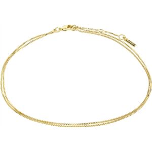Pilgrim Care Recycled Layered Anklet - Gold Pilgrim Care Recycled Layered Anklet - Gold