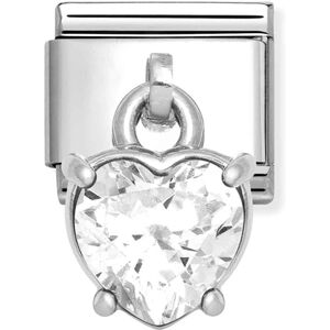 Nomination White Heart Crystal Charm Nomination White Heart Crystal Charm