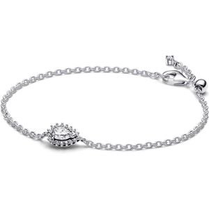 Pandora Sparkling Pear Halo Chain Bracelet - 18cm Pandora Sparkling Pear Halo Chain Bracelet - 18cm