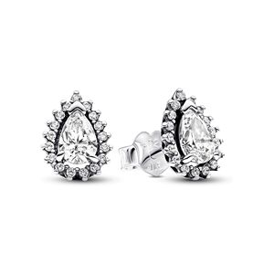 Pandora Sparkling Pear Halo Stud Earrings Pandora Sparkling Pear Halo Stud Earrings